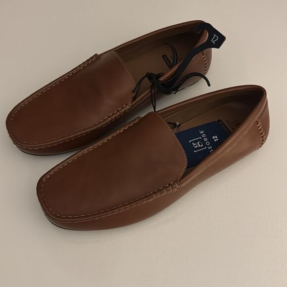 Brown Loafers Mens 12 Memory Foam - Picture 1 of 5
